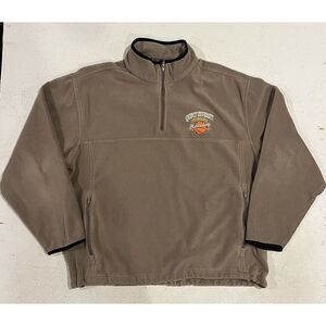Quincy University Basketball Subway Holiday Tournament‎ Quarter Zip Mens L Beige